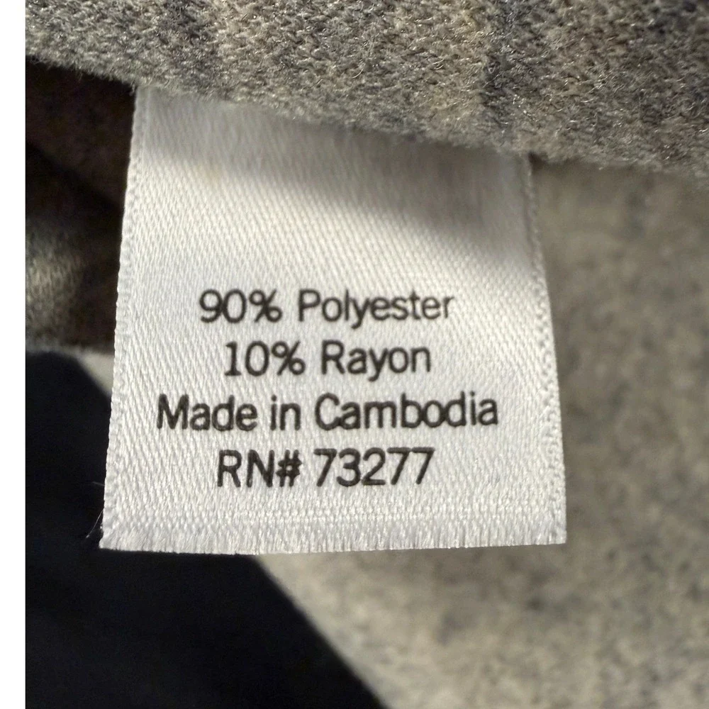 Croft & Barrow Womens Oatmeal Heather Soft Knit Button Down Shacket Jacket M